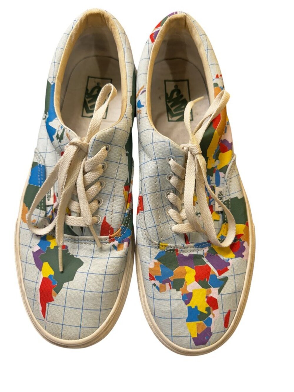 RARE🔥 Vans Era "Save Our Planet" World Map Sneakers – Men's Size 9.5